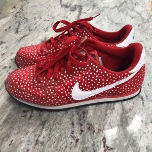 Bright Red with Polkadots